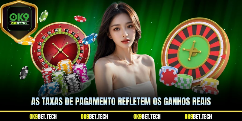 As taxas de pagamento refletem os ganhos reais