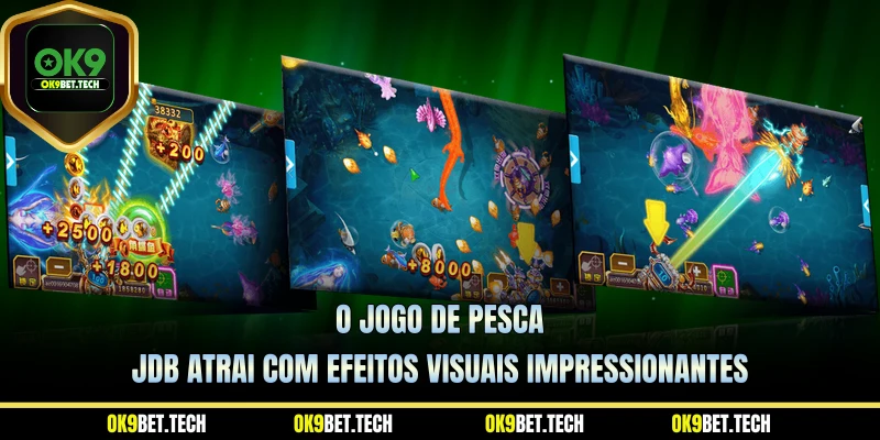 O jogo de pesca JDB atrai com efeitos visuais impressionantes.